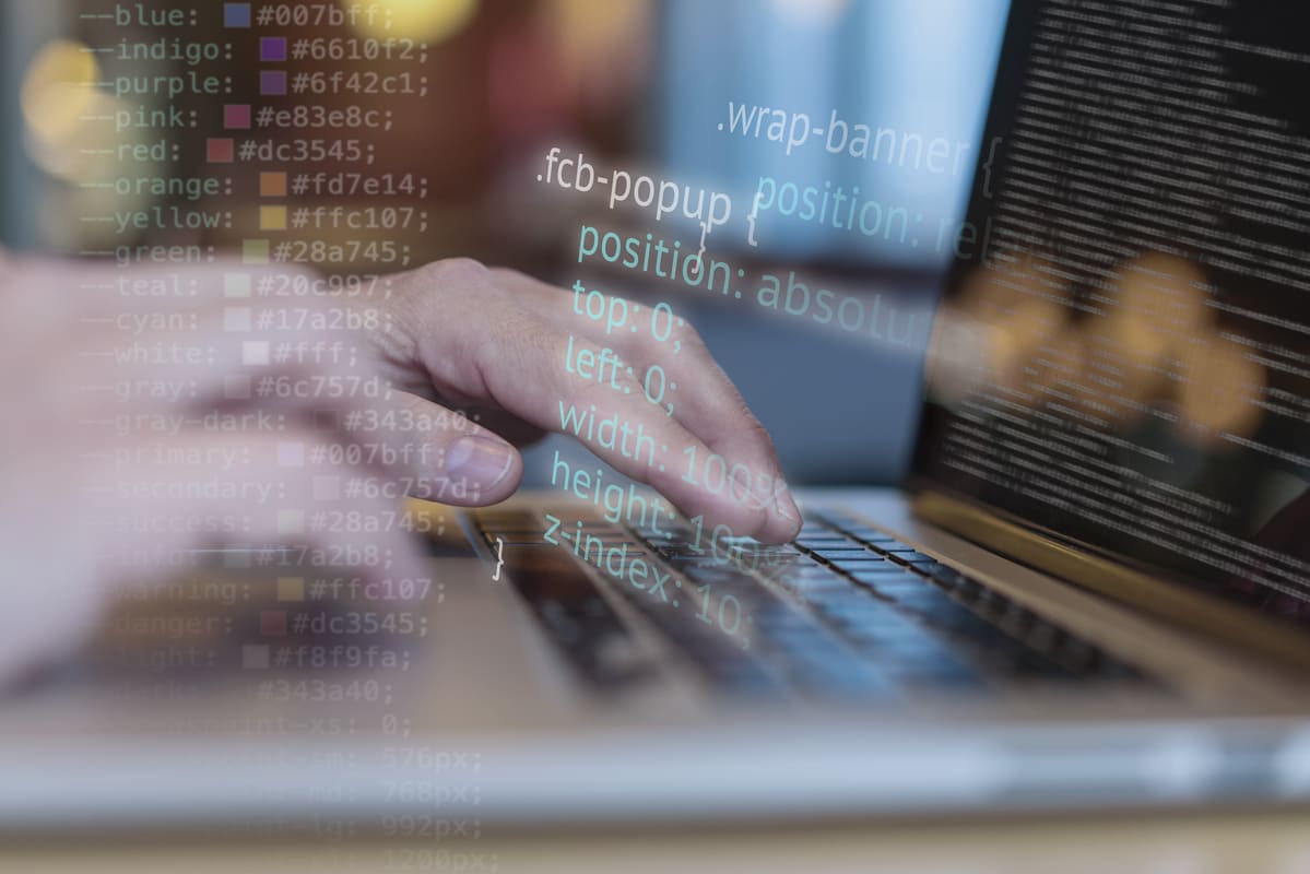 Persona visualizando datos en un curso online de Python